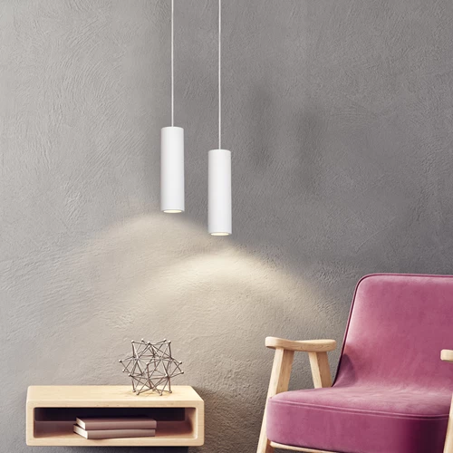 Lucide GIPSY - Pendant light - Ø 7 cm - 1xGU10 - White - atmosphere 1